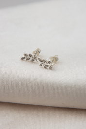 Heliophilia Silver Pendientes de Plata de Ley 925